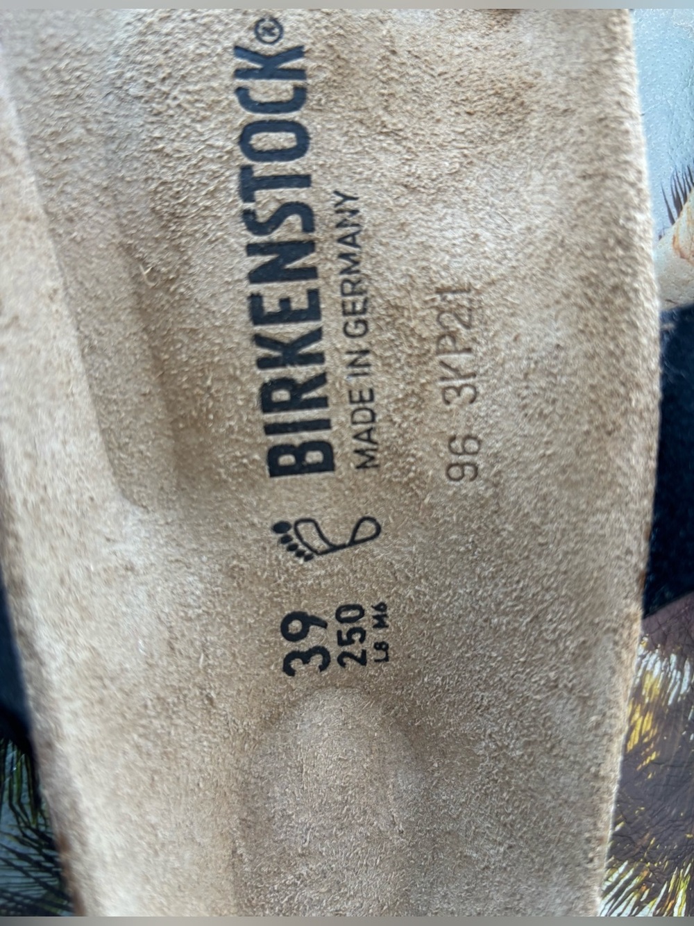 Birkenstock MAYARI 💅 Gator Gleam Leather Soft Footbed Sandals Slide 36 39 5 6 8 - Picture 7 of 9